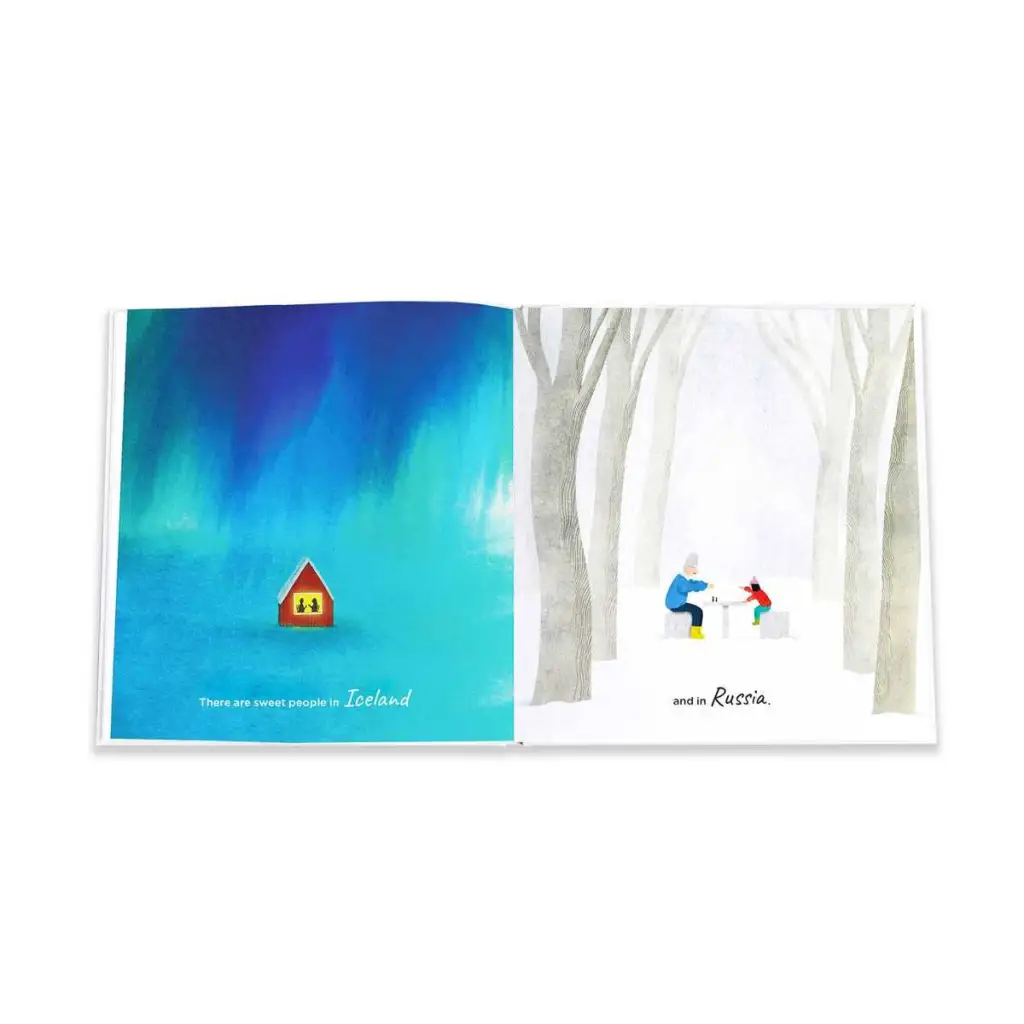 Lego house on blue background in Alice Walker Sweet People polished print