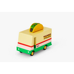 Toy Taco Truck with a fun taco on top, capturing the food trucks vibe perfectly