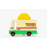 Colorful Taco Truck Toy with a yellow top captures the fun food truck vibe