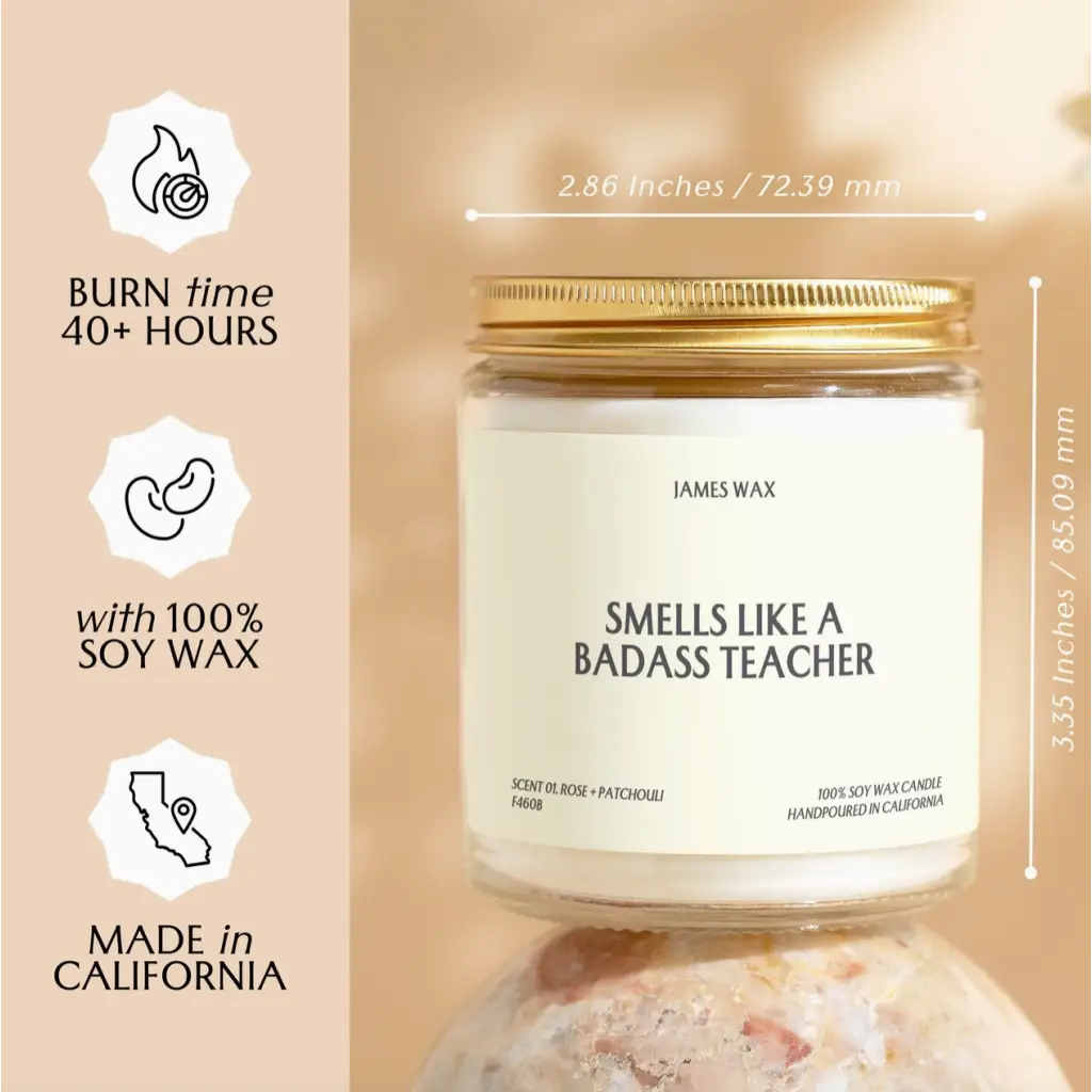 Teacher Gift Smells Like A Badass Teacher Candle - 730