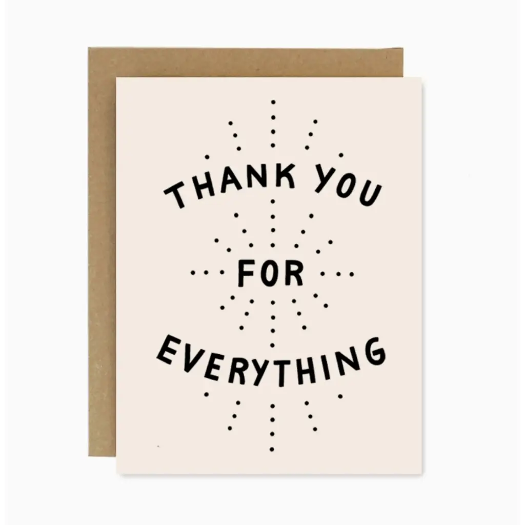 Thank You Everything Card - 745 Card Wall