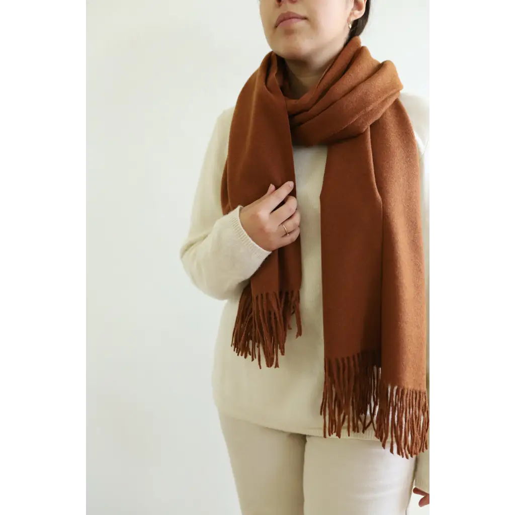 The Essential Wool Blend Scarf in Caramel - Caramel - 240