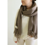 The Essential Wool Blend Scarf in Gray Brown - Grey Brown