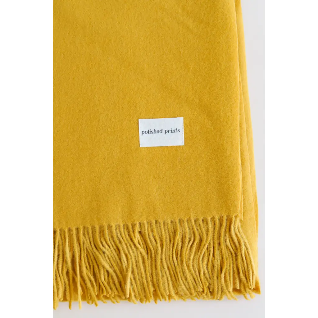 The Essential Wool Blend Scarf in Mustard - 240 Scarves