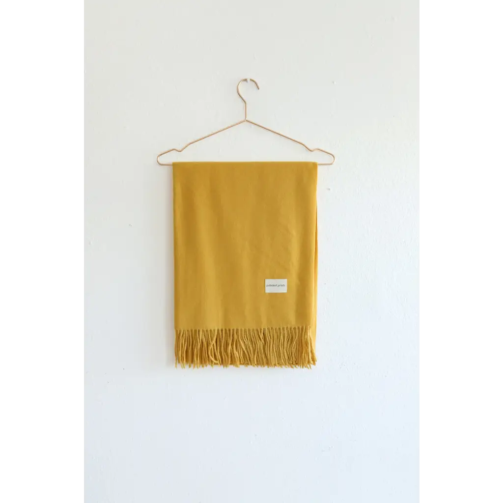 The Essential Wool Blend Scarf in Mustard - 240 Scarves