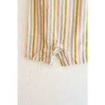 Pastel striped fabric for Adorable Super Soft Organic Cotton Henley Romper for Babies