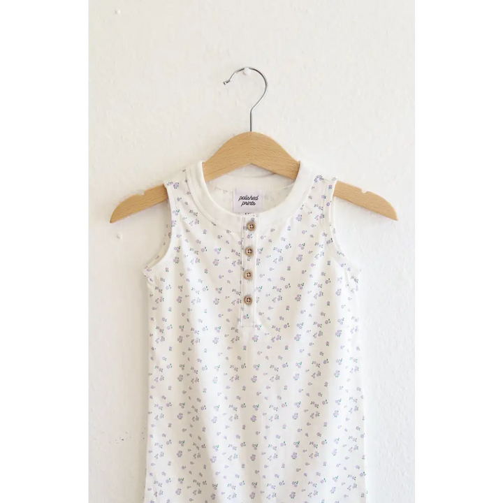 The Henley Romper in Whimsical Floral