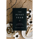 Black book titled The Pivot Year by Brianna Wiest in Polished Prints collection