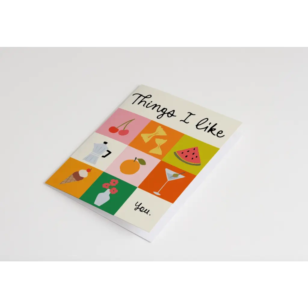 Things I Like Card - 745 Card Wall