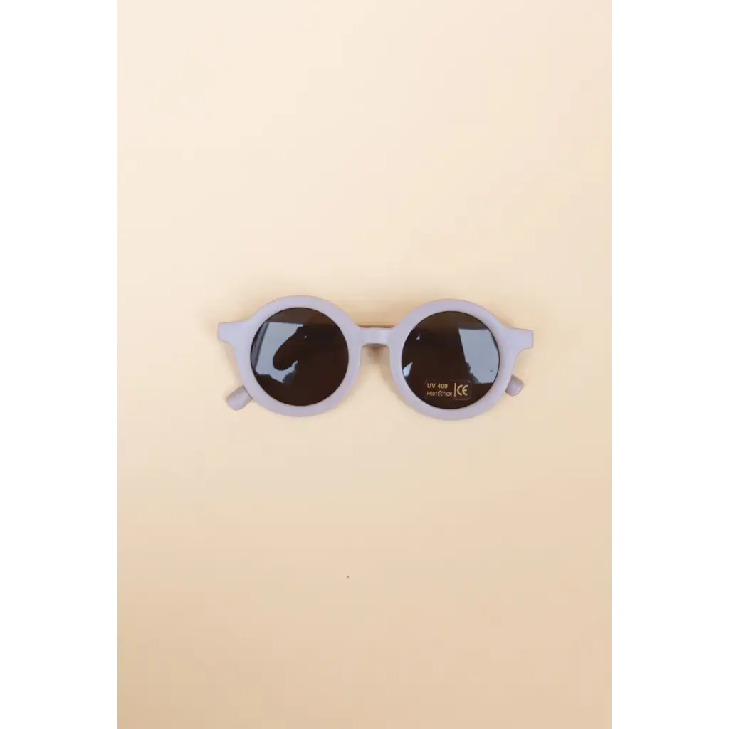Toddler Round Retro Sunglasses, UV400 - Polished Prints