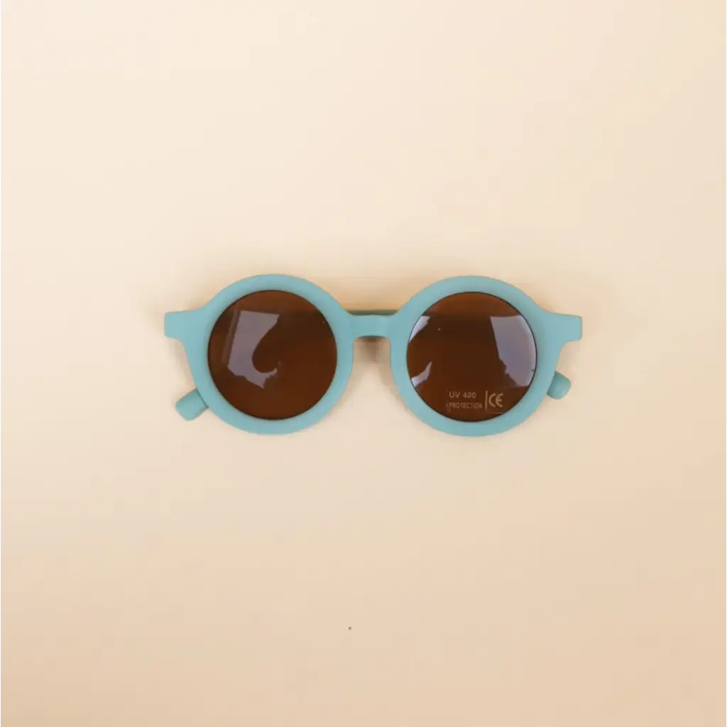 Polished Prints Toddler/Baby Round Retro Sunglasses, UV400 - Grey
