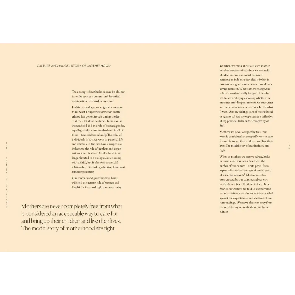 Traces Of Motherhood book page on polished prints for moms