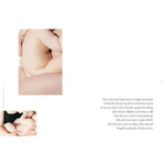 Gentle hands cradling soft bare baby back in Traces Of Motherhood polished prints