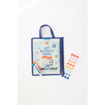 Reusable zippered pouch with Transportation activity kit, dot markers