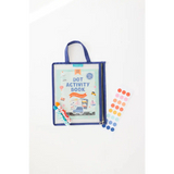 Reusable zippered pouch with Transportation activity kit, dot markers