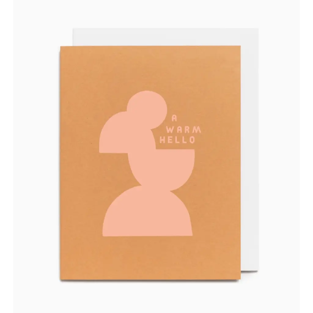 Minimalist greeting card with uplifting abstract design for sending thoughtful notes