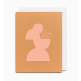 Minimalist greeting card with uplifting abstract design for sending thoughtful notes