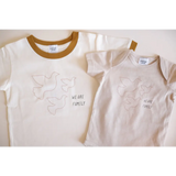 We Are Family Organic Cotton Baby Bodysuit - Polished Prints
