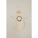 We Are The Change Organic Cotton Baby Bodysuit - Polished Prints