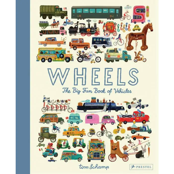 Vibrant Wheels fun book by Tom Schamp with cartoon vehicles