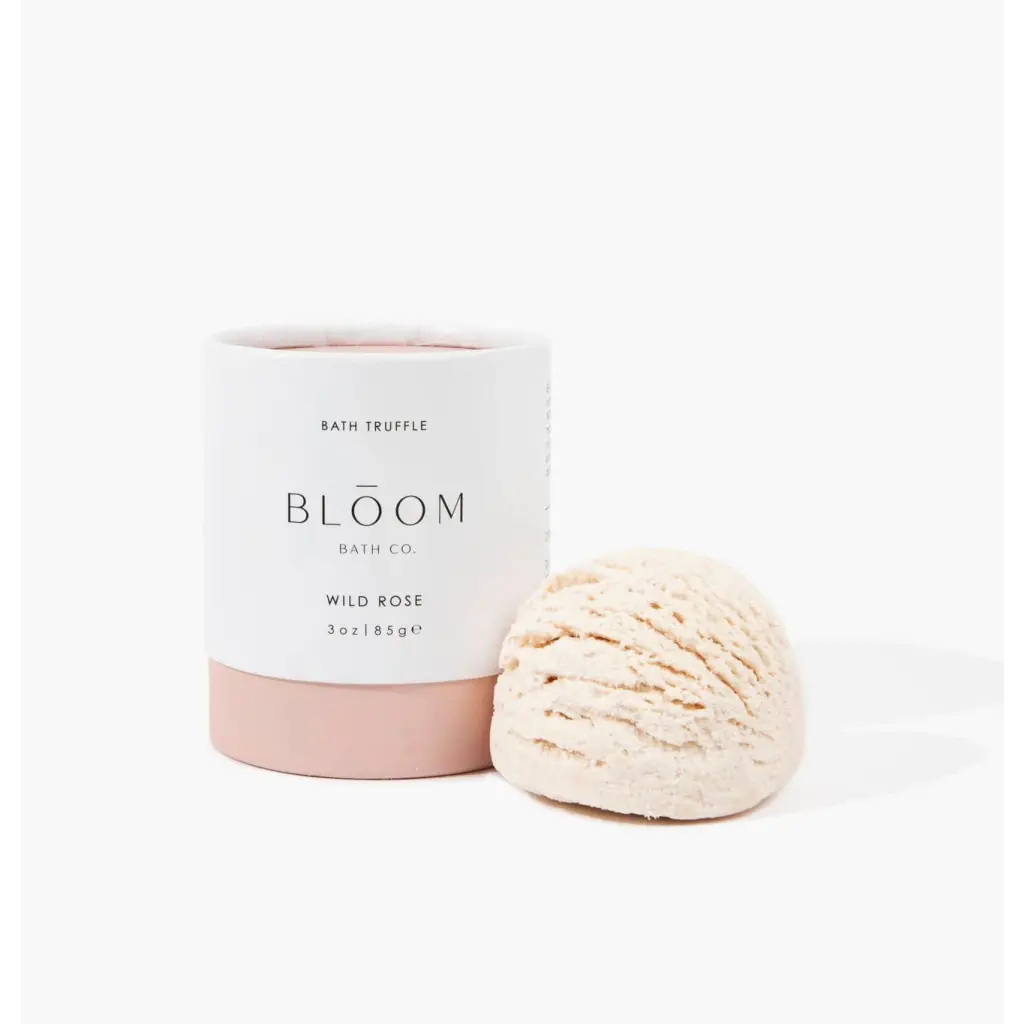 Wild Rose Bath Truffle from Bloom Bath Co. with polished prints