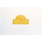 Yellow Women Built the Pyramids sticker by Polished Prints showcasing women’s empowerment