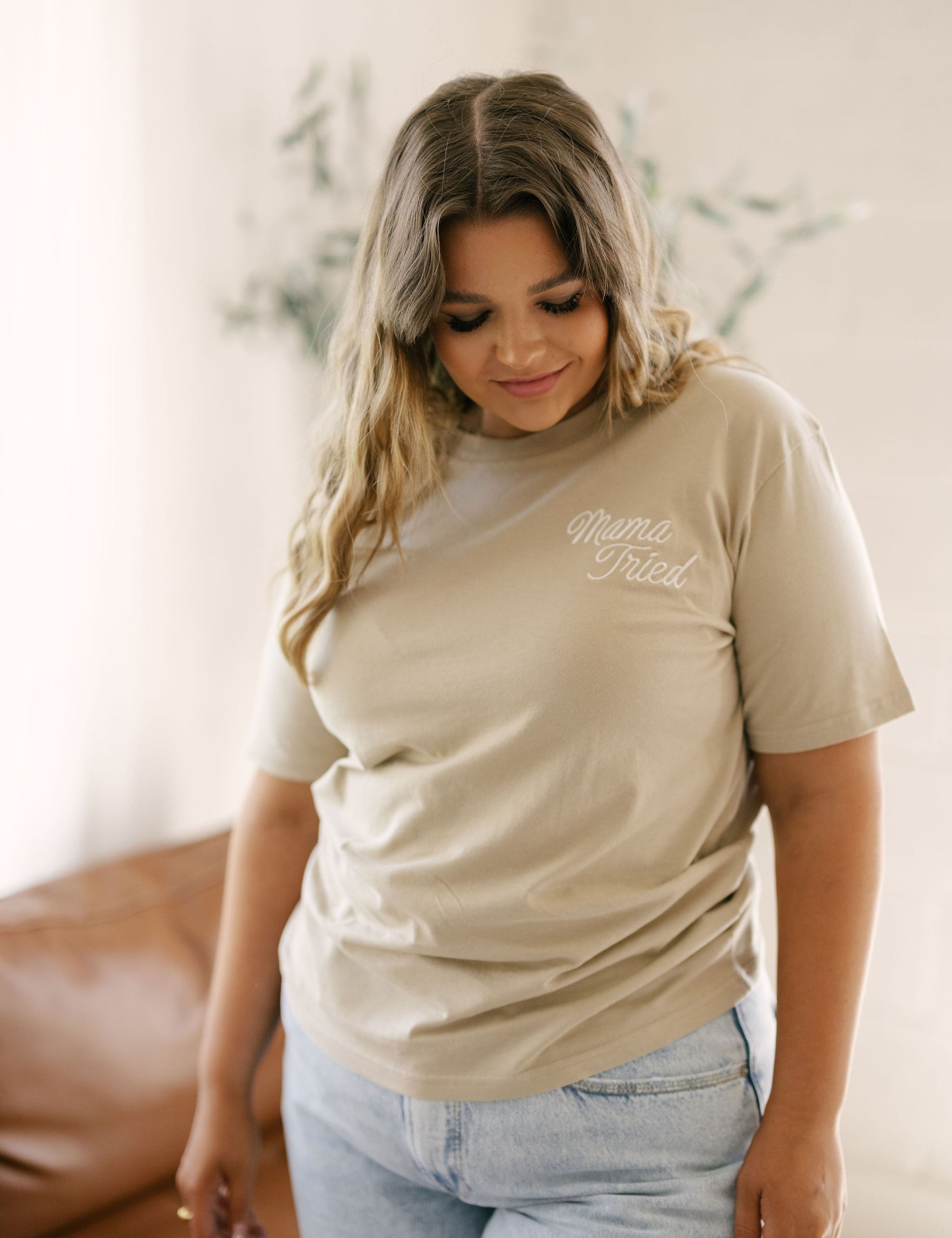 Mama Tried Embroidered Women's Tee - Polished Prints