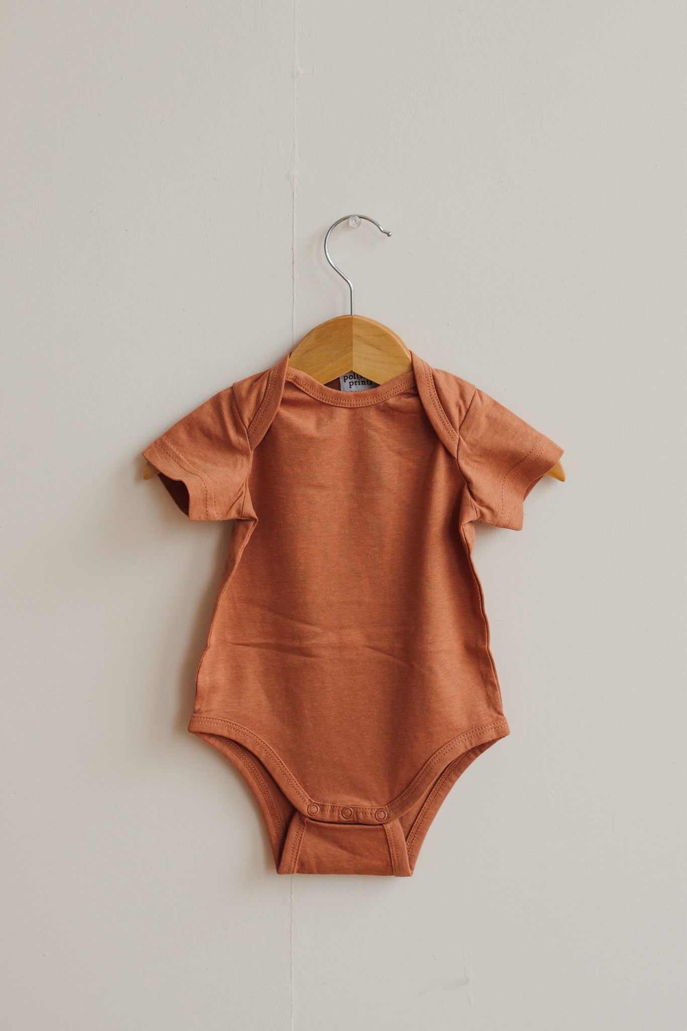 Organic Cotton Baby Bodysuit | Toasted Nut - Polished Prints